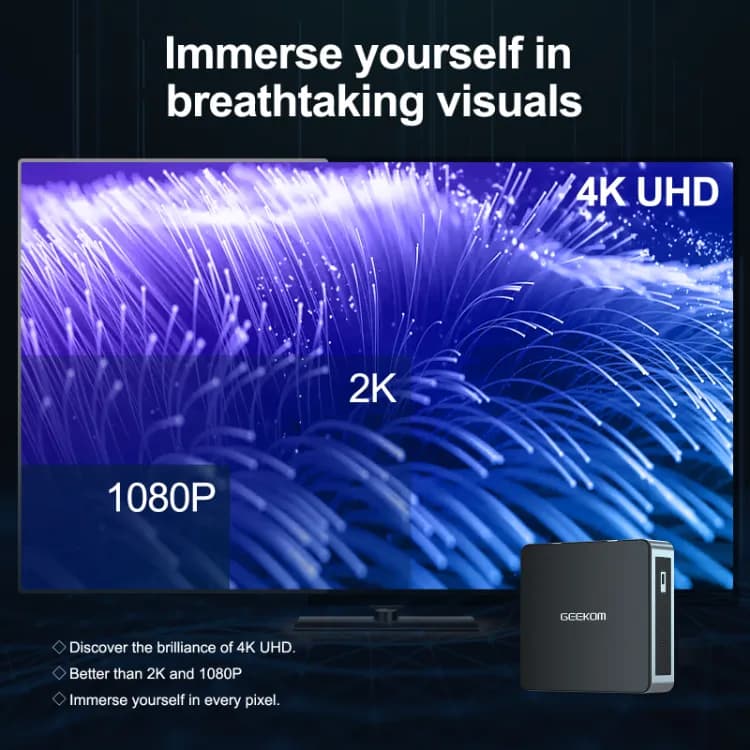 Use GEEKOM Mini Air11 Mini PC to immerse yourself in breathtaking visuals