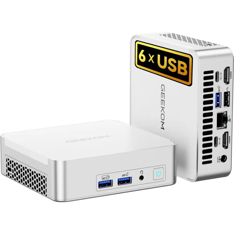 GEEKOM XT13 PRO Mini PC with 6 USB ports
