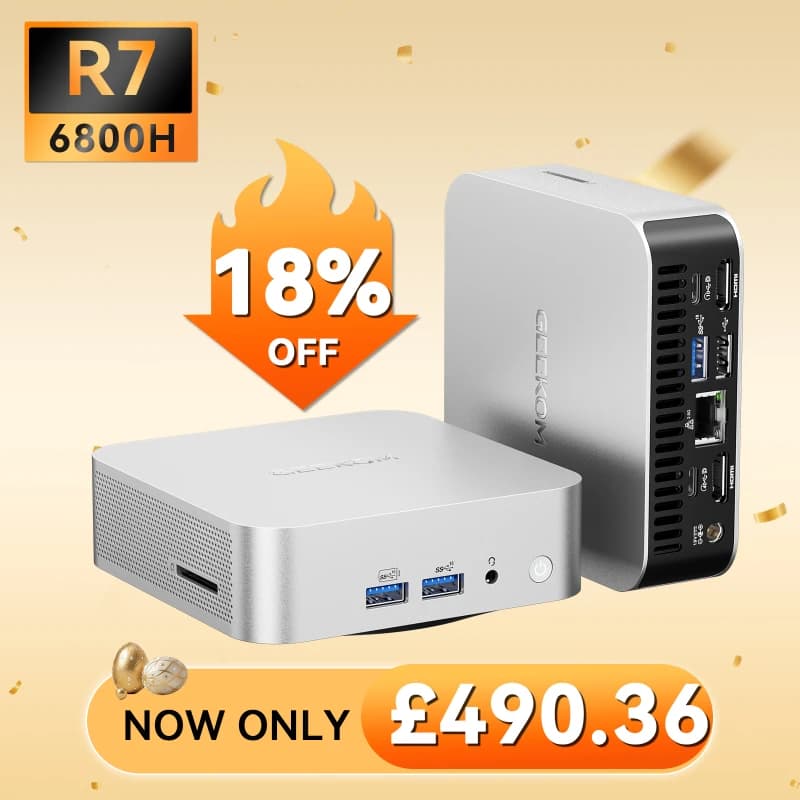 GEEKOM A6 Mini PC AMD Ryzen™ 7 6800H