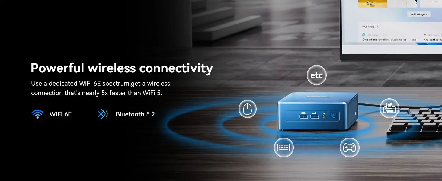 Mini PC with rich Connectivity