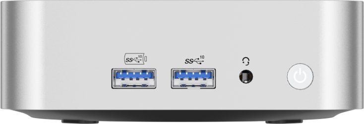 Front of Geekom A6 Mini PC