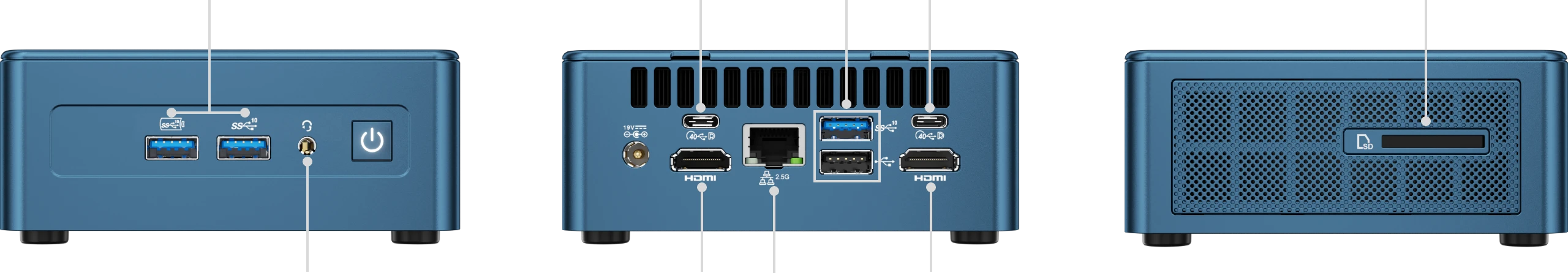 interfaces of GEEKOM Mini IT13 2025 Edition Mini PC