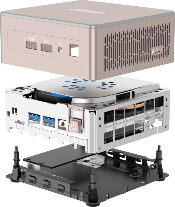 GEEKOM A5 2025 Edition Mini PC structural diagram