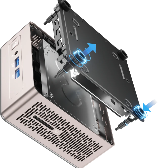 GEEKOM A5 2025 Edition Mini PC bottom construction