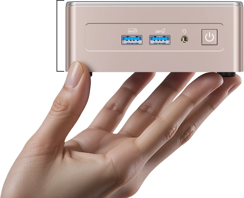 front panel of GEEKOM A5 2025 Edition