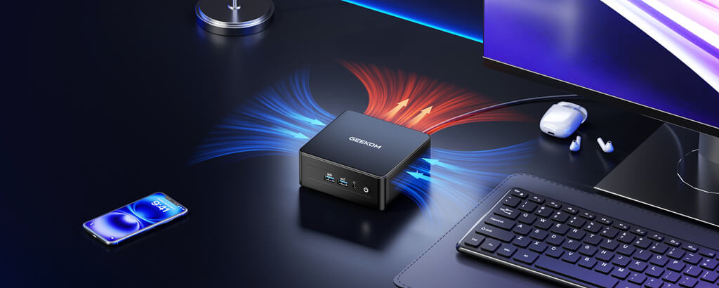 GEEKOM IT15 mini PC with IceBlast 2.0 for cooling