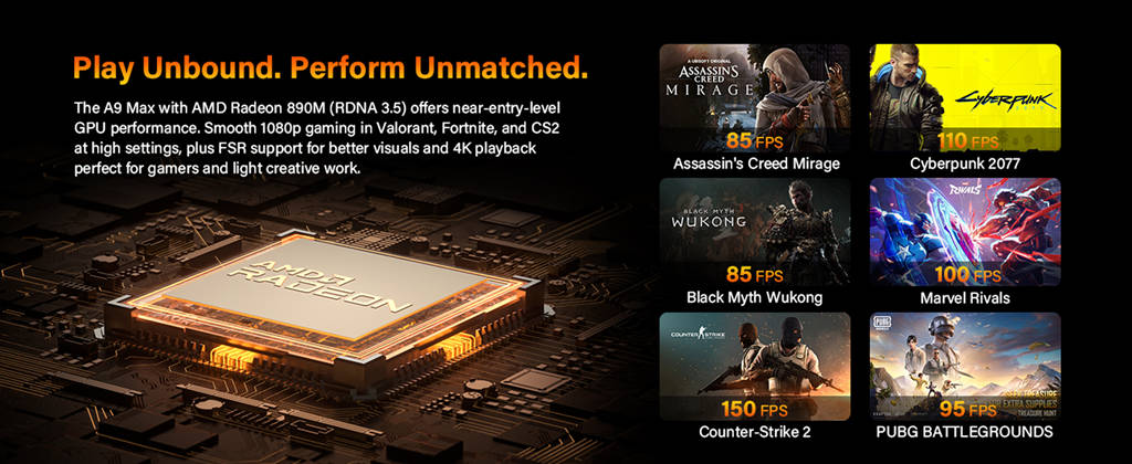 gaming with GEEKOM A9 Max AI Mini PC