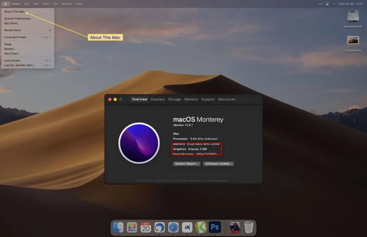 vram located on macOS