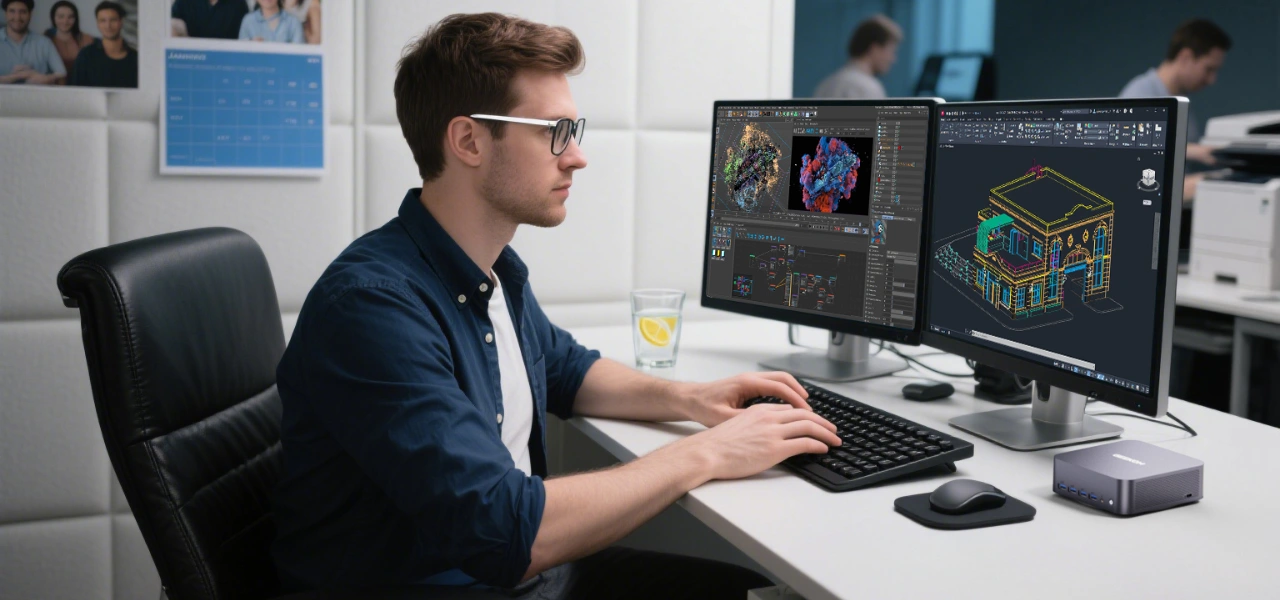 GEEKOM GT2 Mega AI Mini PC for Creative Flow