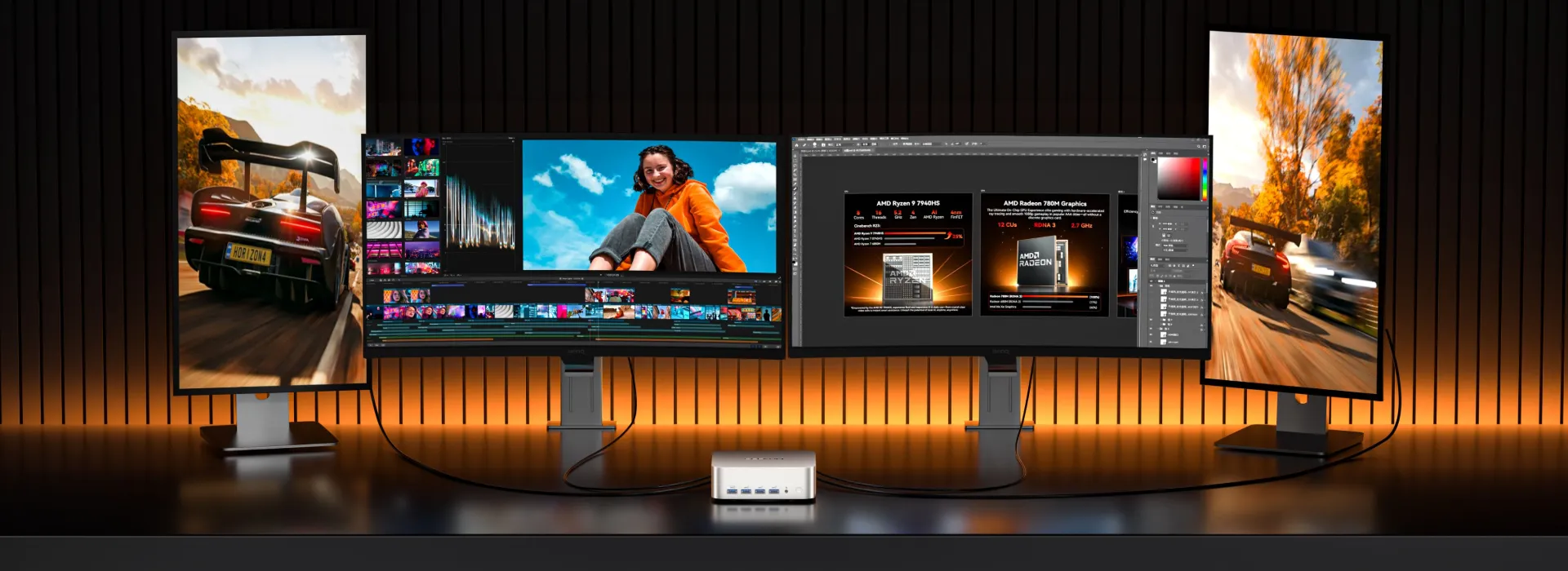 GEEKOM A7 Max Mini PC can support QUAD DISPLAY